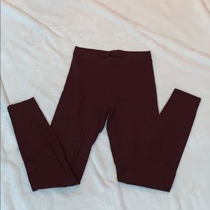NWOT American Apparel Maroon Jersey Legging